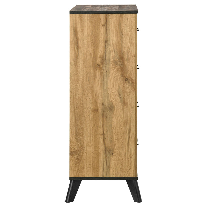 Kaywood 4-drawer Bedroom Chest of Drawers Natural Pine - 225005