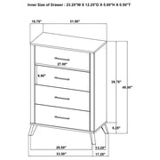 Kaywood 5-piece Twin Bedroom Set Natural Pine - 225001T-S5