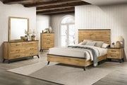 Kaywood 52-inch Eastern King Panel Bed Natural Pine - 225001KE