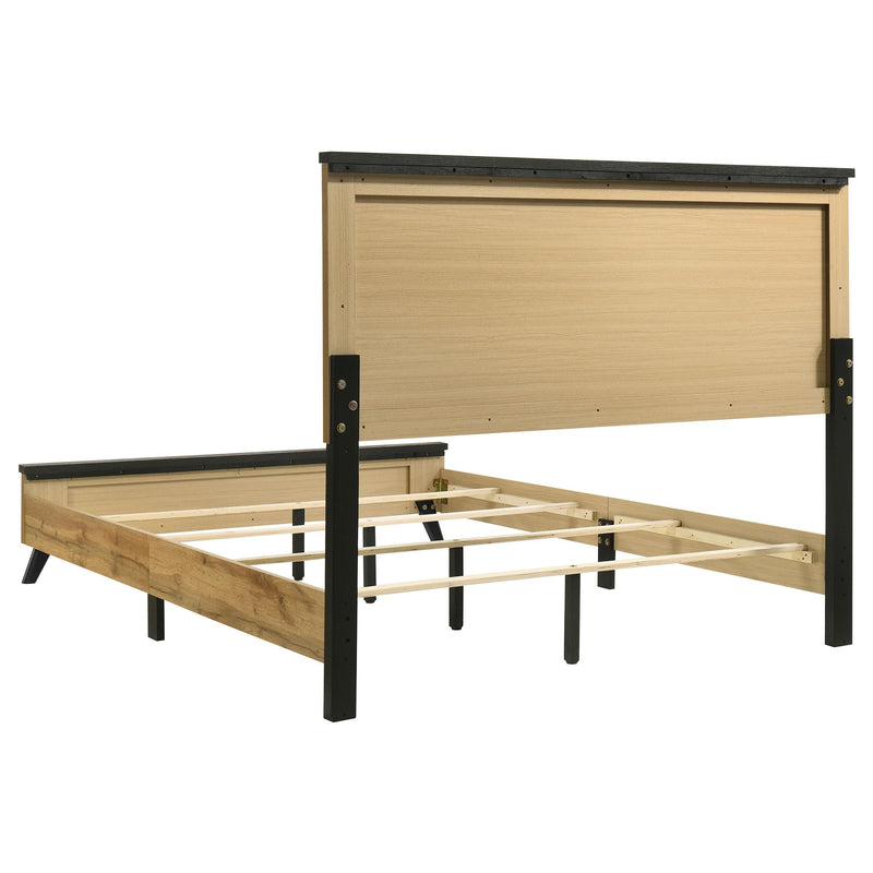 Kaywood 52-inch Eastern King Panel Bed Natural Pine - 225001KE