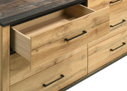 Kaywood 6-drawer Dresser Cabinet Natural Pine - 225003