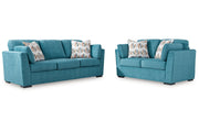 Keerwick Teal Living Room Set - Gate FurnitureLiving Room Set