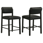 Kehoe Upholstered Counter Height Chair Black (Set of 2) - 193929BLK