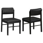 Kehoe Upholstered Dining Side Chair Black (Set of 2) - 193922BLK