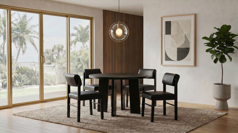Kehoe Upholstered Dining Side Chair Black (Set of 2) - 193922BLK
