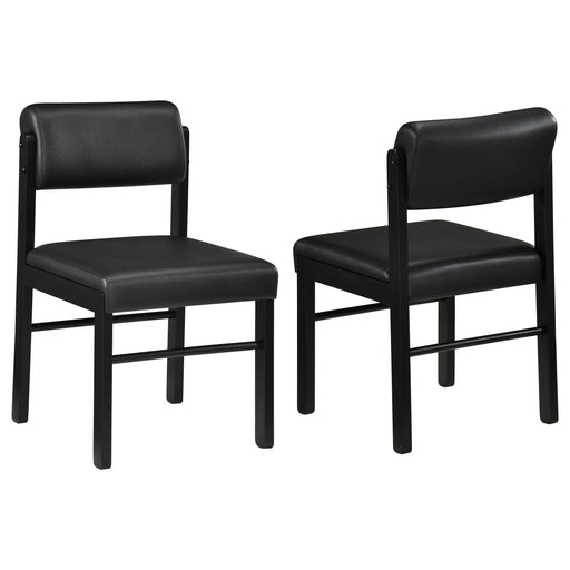 Kehoe Upholstered Dining Side Chair Black (Set of 2) - 193922BLK