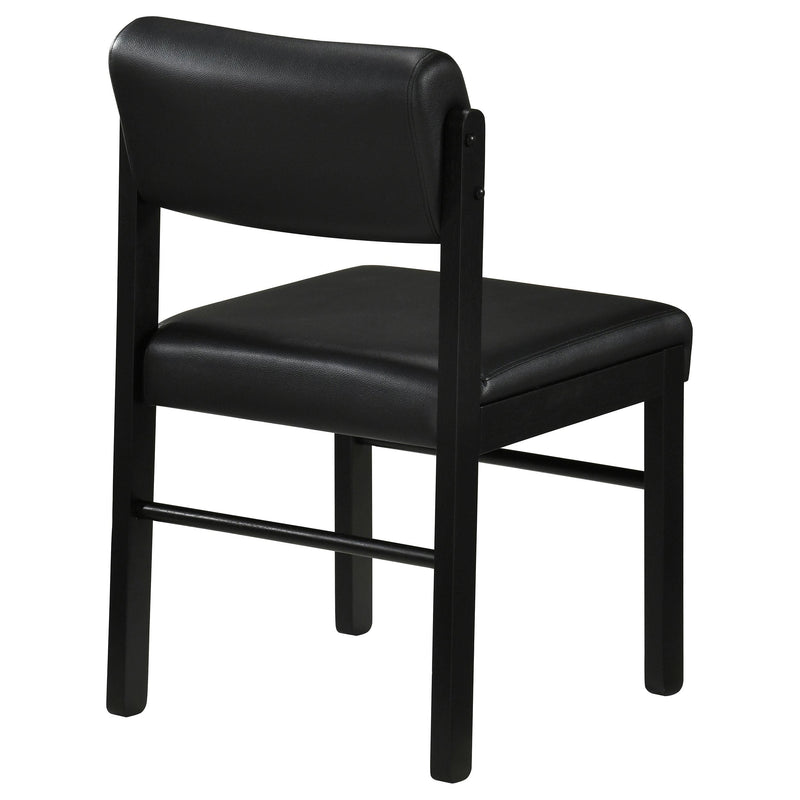 Kehoe Upholstered Dining Side Chair Black (Set of 2) - 193922BLK
