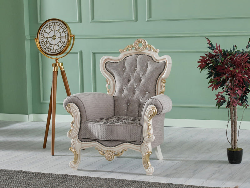 Kelebek 41" Wide Rolled Armchair - Gate FurnitureTraditional Accent Chairs