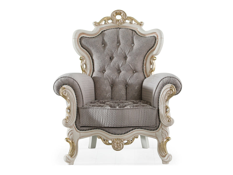 Kelebek 41" Wide Rolled Armchair - Gate FurnitureTraditional Accent Chairs