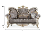 Kelebek 77" Wide Rolled Arm Traditional Loveseat - Gate FurnitureTraditional Loveseats