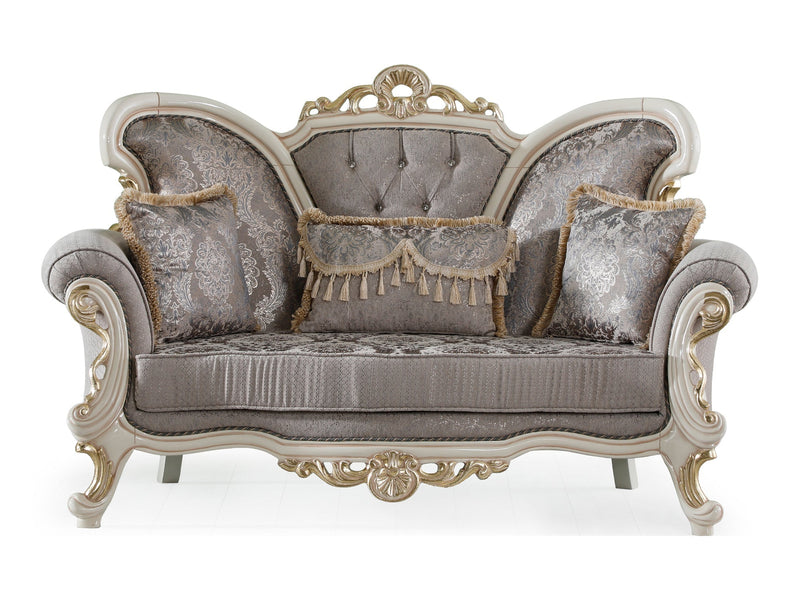 Kelebek 77" Wide Rolled Arm Traditional Loveseat - Gate FurnitureTraditional Loveseats