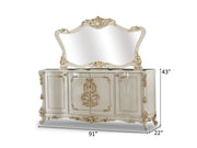 Kelebek 91" Wide 4 Door Buffet With Mirror - Gate FurnitureBuffets & Sideboards