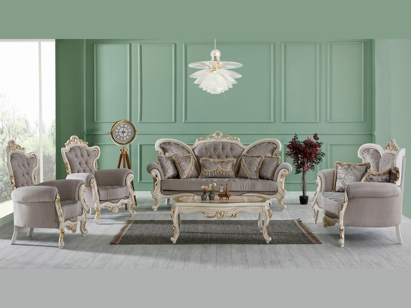 Kelebek 98" Wide Rolled Arm Traditional Sofa - Gate FurnitureTraditional Sofas