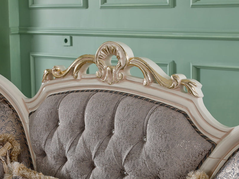 Kelebek 98" Wide Rolled Arm Traditional Sofa - Gate FurnitureTraditional Sofas