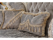 Kelebek Traditional Loveseat Vizon in Vizon - 101-KEL-S179K1-2