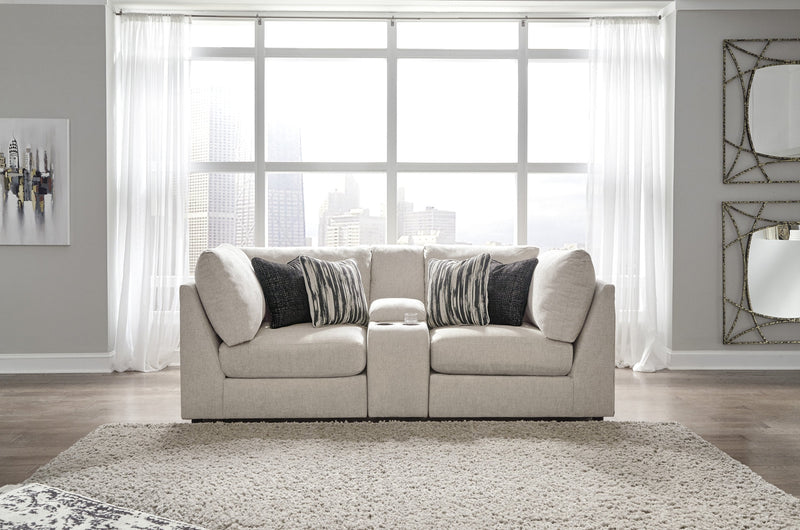 Kellway Bisque 3 - Piece Console Loveseat - Gate FurnitureLoveseat