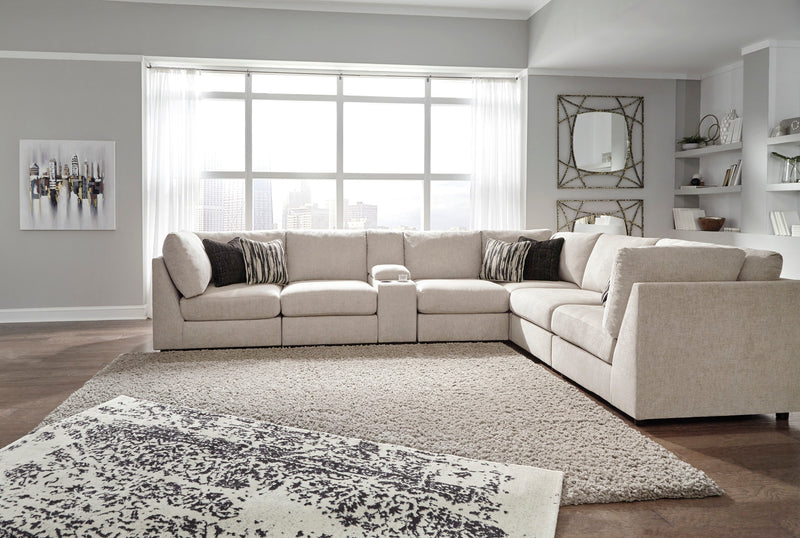 Kellway Bisque 7 - Piece Chaise Sectional - Gate FurnitureSectional