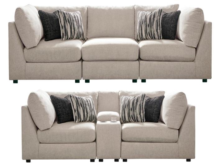 Kellway Bisque Console Living Room Set - Gate FurnitureLiving Room Set