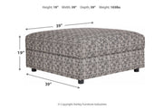 Kellway Bisque Ottoman With Storage - Gate FurnitureOttoman