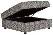 Kellway Bisque Ottoman With Storage - Gate FurnitureOttoman