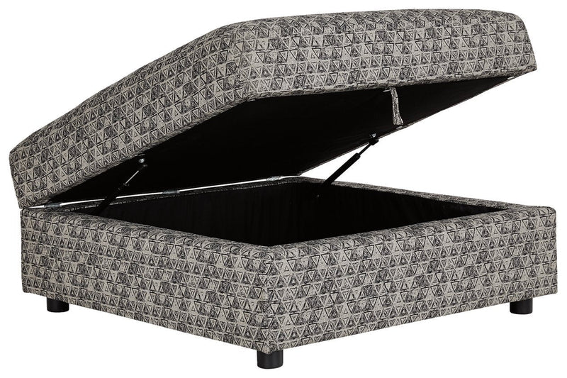 Kellway Bisque Ottoman With Storage - Gate FurnitureOttoman