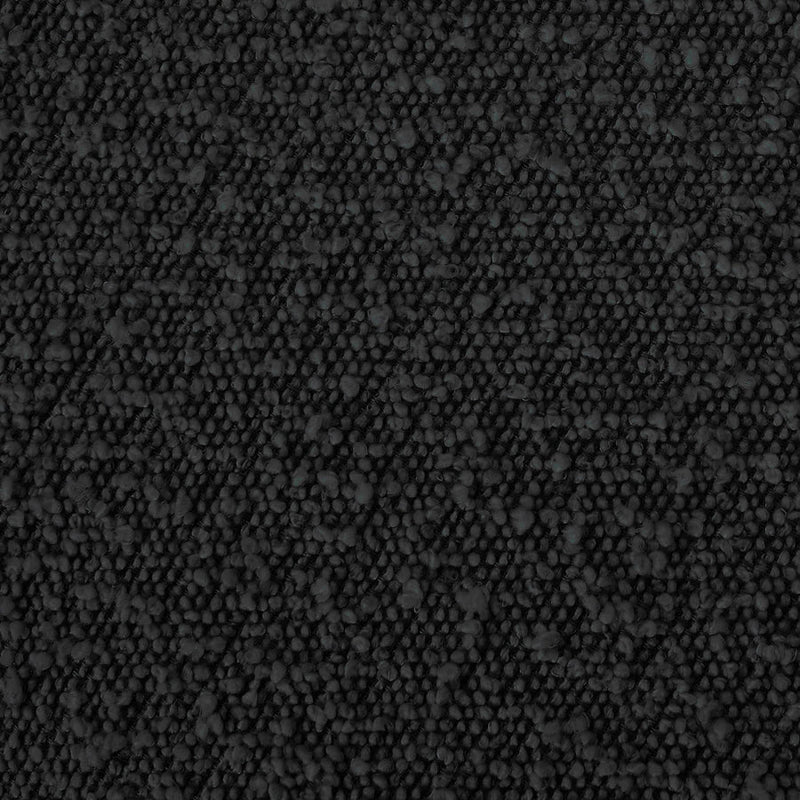 Kelly Boucle Fabric Queen Bed (3 Boxes) Black - Gate FurnitureQueen Bed
