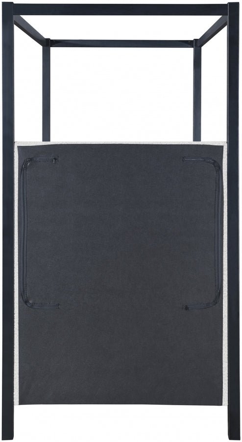 Kelly Boucle Fabric Twin Bed (3 Boxes) Cream - Gate FurnitureTwin Bed