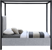 Kelly Boucle Fabric Twin Bed (3 Boxes) Grey - Gate FurnitureTwin Bed