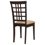 Kelso Lattice Back Dining Side Chair Cappuccino (Set of 2) - 190822