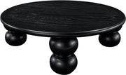 Kelvin Solid Wood And Oak Veneer Coffee Table in Black - 99064Black-CT