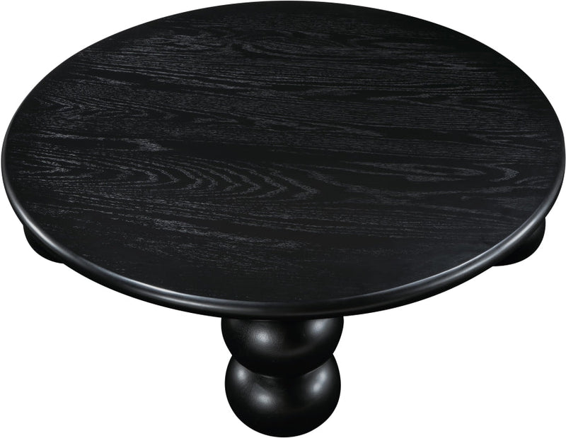 Kelvin Solid Wood And Oak Veneer Coffee Table in Black - 99064Black-CT