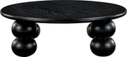 Kelvin Solid Wood And Oak Veneer Coffee Table in Black - 99064Black-CT
