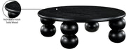Kelvin Solid Wood And Oak Veneer Coffee Table in Black - 99064Black-CT
