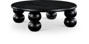 Kelvin Solid Wood And Oak Veneer Coffee Table in Black - 99064Black-CT