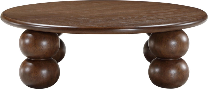 Kelvin Solid Wood And Oak Veneer Coffee Table in Brown - 99064Brown-CT