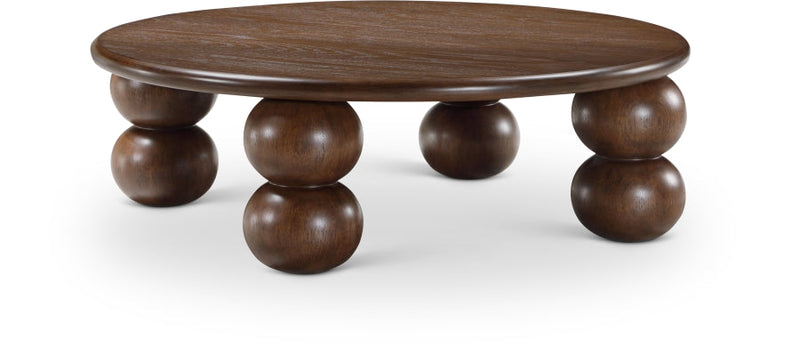 Kelvin Solid Wood And Oak Veneer Coffee Table in Brown - 99064Brown-CT