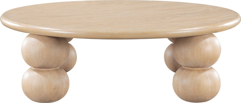 Kelvin Solid Wood And Oak Veneer Coffee Table in Natural - 99064Natural-CT