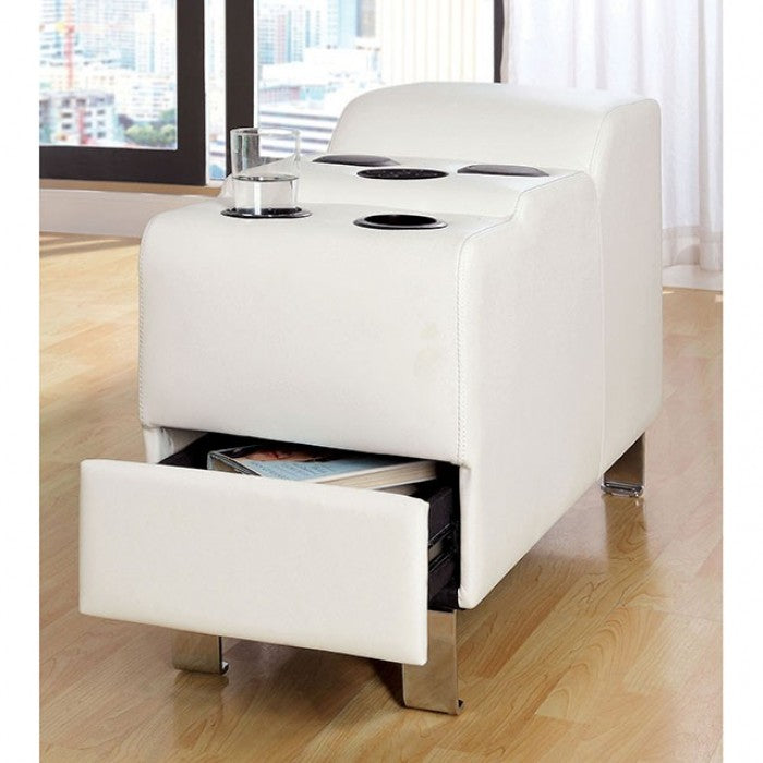Kemina White Sectional - CM6833WH-SET