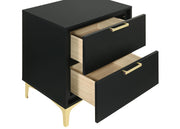 Kendall 2-drawer Nightstand Black - 224452