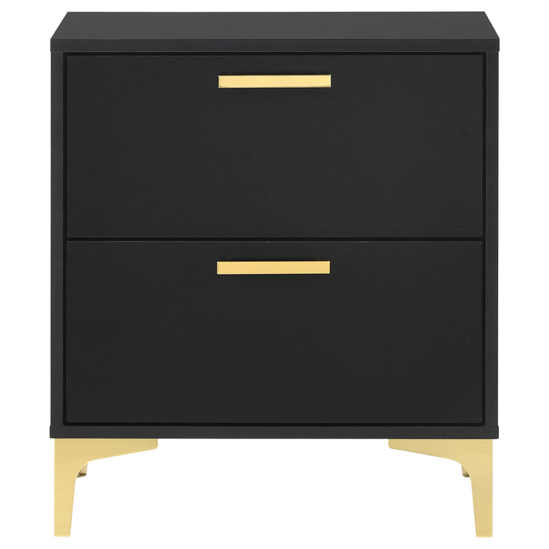 Kendall 2-drawer Nightstand Black - 224452