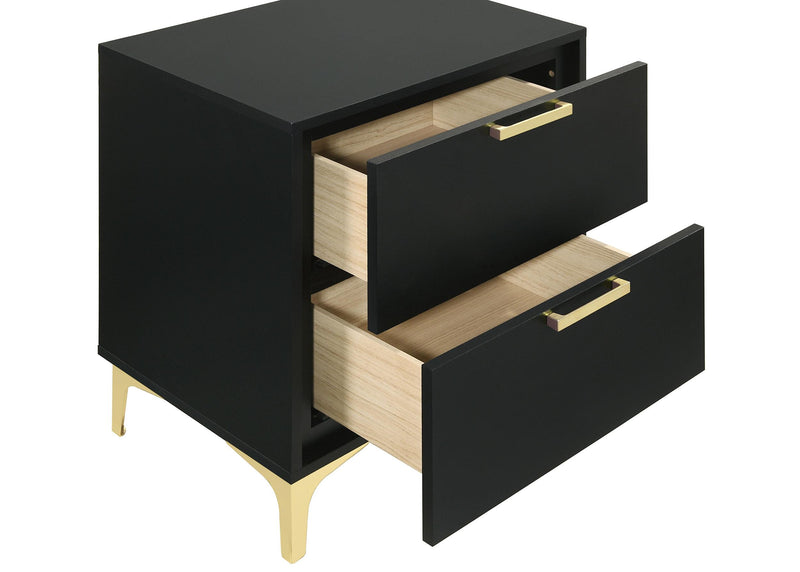 Kendall 4-piece Eastern King Bedroom Set Black - 224451KE-S4