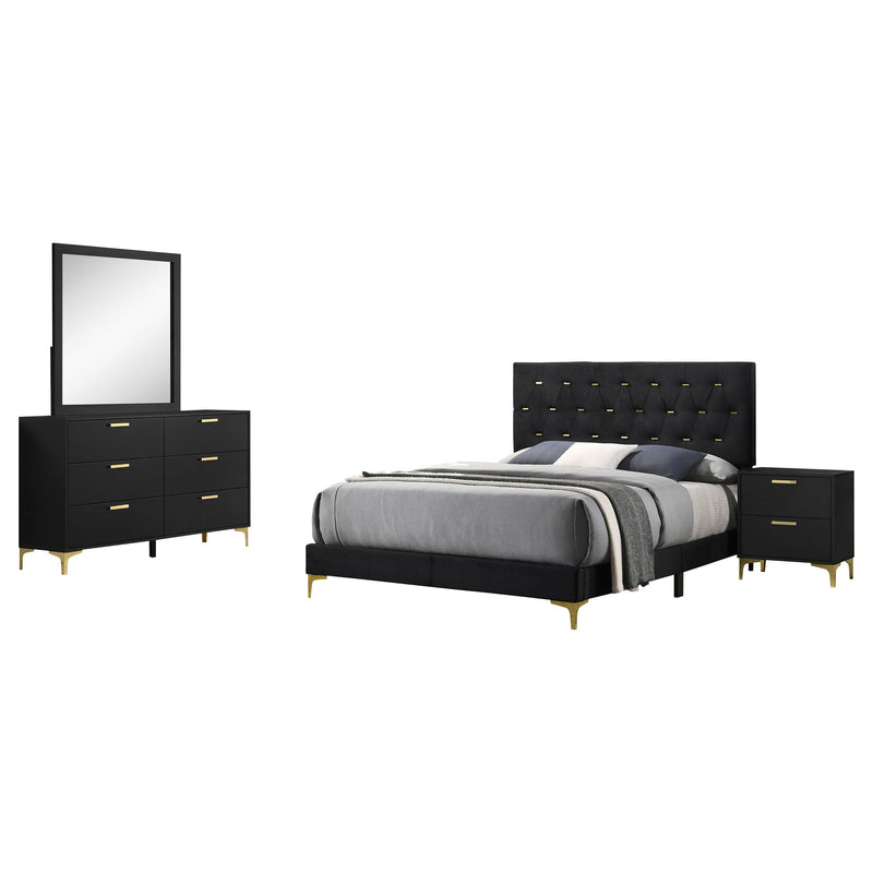 Kendall 4-piece Queen Bedroom Set Black - 224451Q-S4
