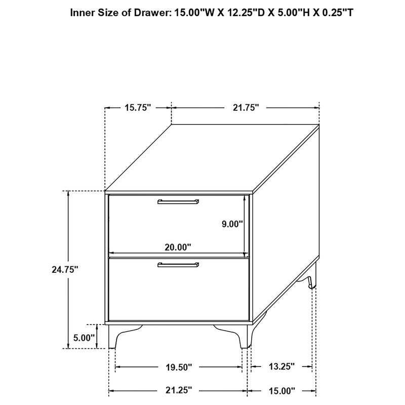 Kendall 4-piece Queen Bedroom Set White - 224401Q-S4
