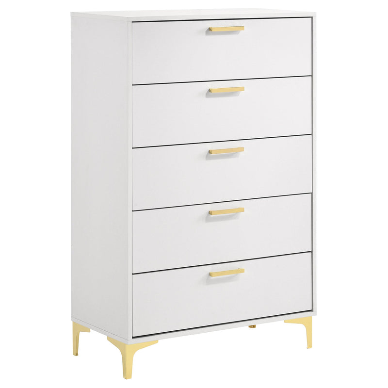 Kendall 5-drawer Bedroom Chest White - 224405