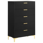 Kendall 5-piece Eastern King Bedroom Set Black - 224451KE-S5