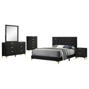 Kendall 5-piece Eastern King Bedroom Set Black - 224451KE-S5