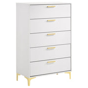 Kendall 5-piece Eastern King Bedroom Set White - 224401KE-S5