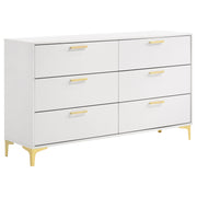 Kendall 5-piece Eastern King Bedroom Set White - 224401KE-S5