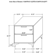 Kendall 5-piece Queen Bedroom Set White - 224401Q-S5