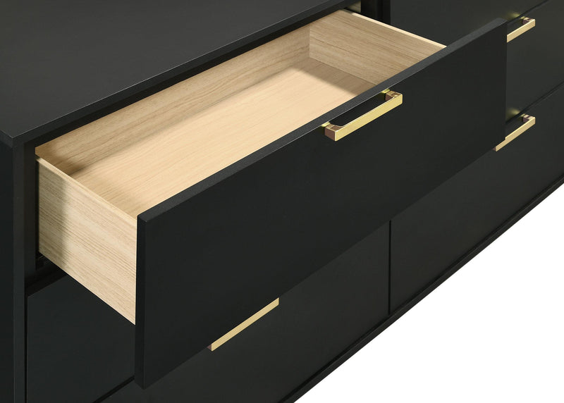 Kendall 6-drawer Dresser Black - 224453